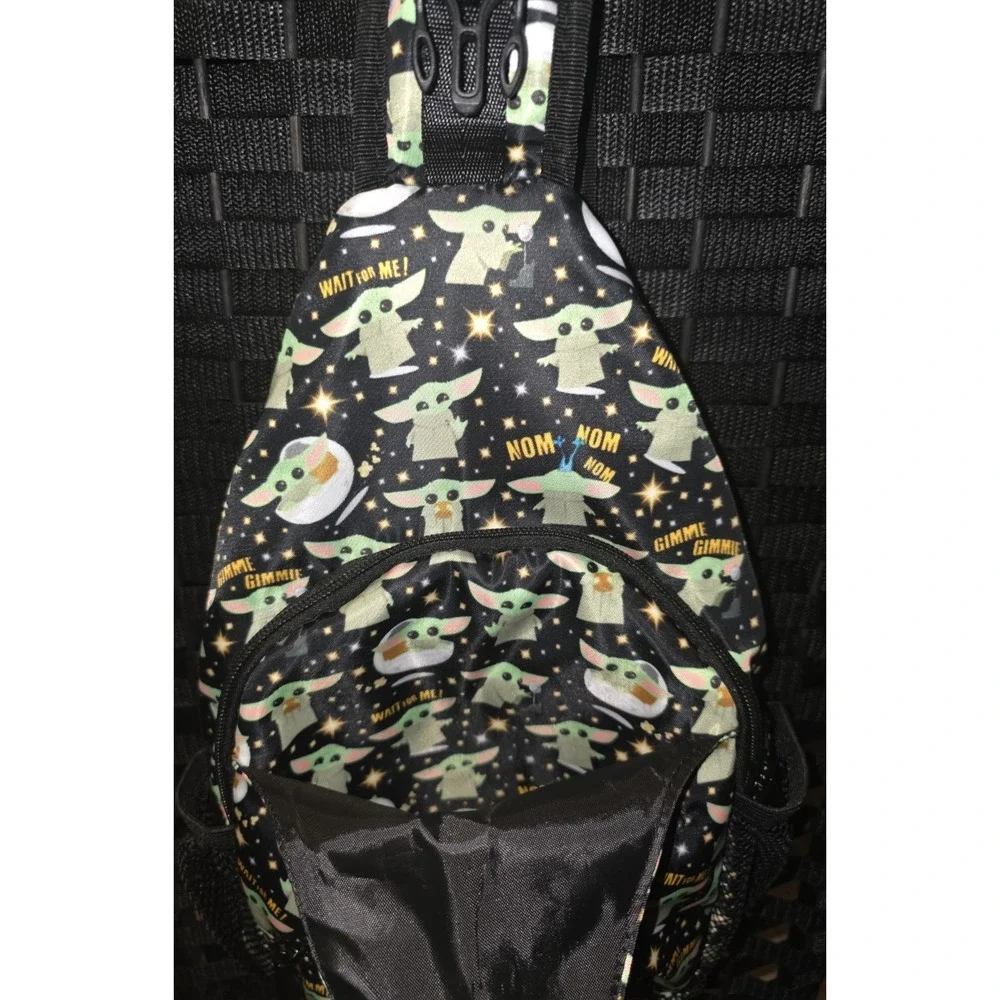Grogu Baby Yoda Crossbody Sling Backpack Star Wars The Mandalorian Unique Custom